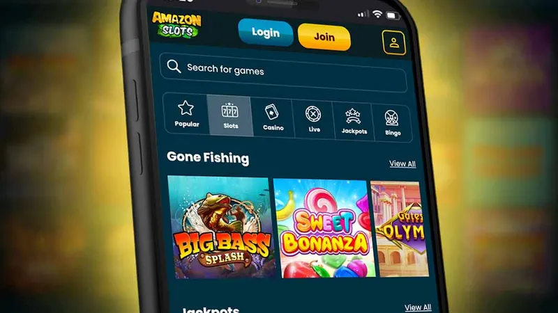 Amazon Slots Casino Deutschland mobile Oberfläche