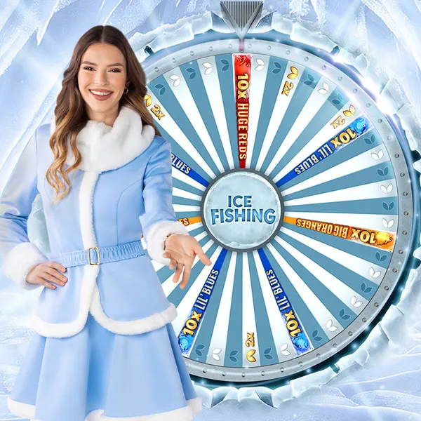 Ice Fishing Live Game Show von Evolution Gaming Spieloberfläche